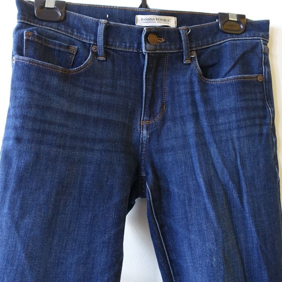BR premium denim jeans 28 Petite 28P Skinny Ankle stretch  mid-rise Medium wash - Picture 1 of 16